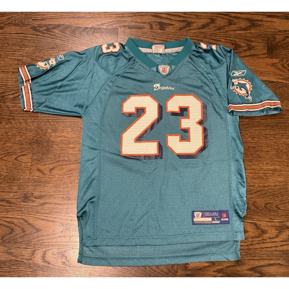 Reebok Miami Dolphins Jersey Kids Youth Large NFL Football Ronnie Brown